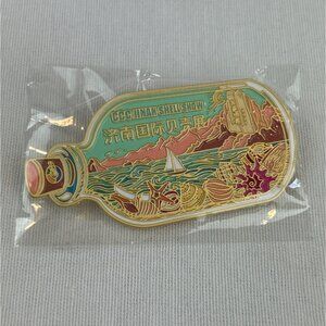 CCG Jinan Shell Show Enamel Pin Ship in Bottle Sea